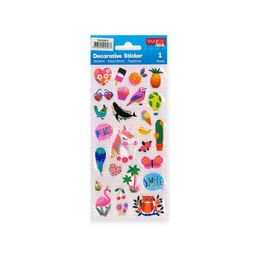 Picture of TANEX KIDS DECORATIVE TROPICAL MIX STICKERS